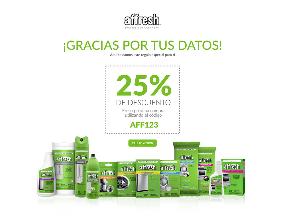 Affresh Thank You Page